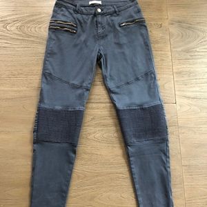 Elan Navy Zipper Pants